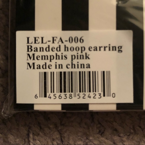 NWT! Lele Sadoughi Banded Hoop Earring - Picture 5 of 7